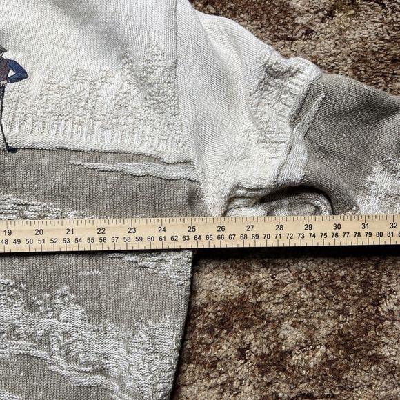 VINTAGE Sutter And Grant V Neck Sweater Adult Large Golfer Golfing Mens 90s - Picture 7 of 10